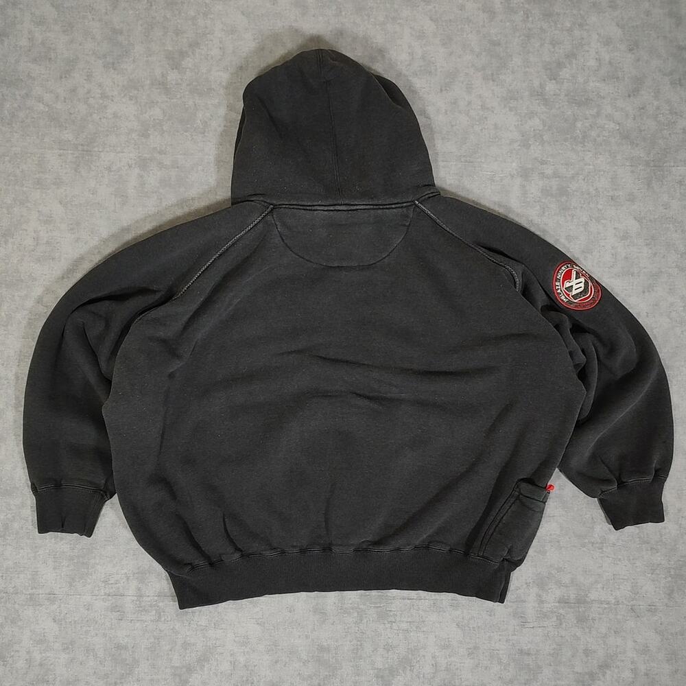VTG Johnny Blaze 97 heavy embroidered streetwear Y2K oversized hoodie mens XL - Picture 2 of 10